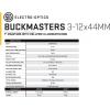 imageSIG SAUER Buckmasters 312x44mm 1quot Tube Second Focal PlaneSFPF2 Durable Shockproof Waterproof Fogproof Black RiflescopeHellfire Buckmasters BDC Illuminated Reticle