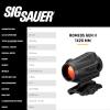 imageSIG SAUER ROMEO5 GEN II 1x20mm Compact Durable IPX7 Waterproof 2 MOA Rifle Shooting Dot Sight ParallaxFree Optical Design 12 Illumination SettingsRed Dot Sight  Black SOR5101