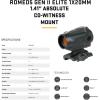 imageSIG SAUER ROMEO5 GEN II Elite 1x20mm Red Dot Sight with Quad Ballistic Circle Dot Reticle  MOTAC IPX7 Waterproof MultiCoated Lens 12 Illumination Settings141 Absolute CoWitness Mount