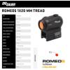 imageSIG SAUER Romeo5 1x20mm Tread Closed Red Dot Sight  HighPerformance Durable Waterproof FogProof Compact 2 MOA Red Dot Sight for SIG M400 Tread