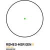 imageSIG SAUER RomeoMSR GEN II 2 MOA Dot Sight  1x 20 mm Durable Waterproof FogProof Dot Sight with ParallaxFree Optical Design ampamp 12 Illumination SettingsGreen Dot Sight