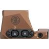 imageSIG SAUER RomeoX Compact PistolMounted Red Dot Sight  Rugged Durable Aluminum Lightweight Waterproof MOTAC Micro Open Reflex Sight with 15 Illumination SettingsFlat Dark Earth