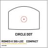 imageSIG SAUER RomeoX SIGLock Compact Red Dot Sight  Rugged Durable Aluminum Lightweight Waterproof MOTAC Fully Enclosed Reflex Sight with 15 Illumination Settings2 MOA Red Dot  32 MOA Circle Dot