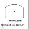 imageSIG SAUER RomeoX SIGLock Compact Red Dot Sight  Rugged Durable Aluminum Lightweight Waterproof MOTAC Fully Enclosed Reflex Sight with 15 Illumination Settings3 MOA Red Dot