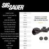 imageSIG SAUER WHISKEY4 312X44mm 30mm Tube SFP Durable Lightweight Precise Waterproof Black Hunting Riflescope FlipBack Caps ampamp Throw Lever IncludedBDC1 Reticle NonIlluminated