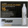 imageSig Sauer 12 Gram Prefilled CO2 Cylinders for Airguns  Compact Lightweight Replacement CO2 Cartridges with Stable Power Output for ASP Air Pistols ampamp Air Rifles15 Cylinders