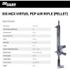 imageSig Sauer MCX Virtus PCP Pellet Air Rifle  30rd RPM 22LR Caliber SemiAutomatic PreCharged Pneumatic Rifle for Target Shooting Training