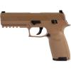 imageSig Sauer P320 CO2 SemiAuto Chambered in 177 Caliber 12 Gram 30 Round Blowback NextGeneration Pellet Gun Air PistolCoyote Tan