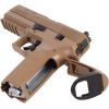 imageSig Sauer P320 CO2 SemiAuto Chambered in 177 Caliber 12 Gram 30 Round Blowback NextGeneration Pellet Gun Air PistolCoyote Tan