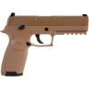 imageSig Sauer P320 CO2 SemiAuto Chambered in 177 Caliber 12 Gram 30 Round Blowback NextGeneration Pellet Gun Air PistolCoyote Tan