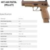 imageSig Sauer P320 M17 CO2Powered 177 Cal SemiAutomatic Air Pistol with 20rd Pellet Magazine Included
