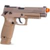 imageSig Sauer Proforce 6mm BB Caliber Metal Slide Construction with Full BlowBack Action 21rd M17 Airsoft Pistol Coyote TanCO2 Power Source