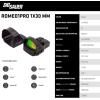imageSig Sauer ROMEO1PRO 1x30mm 6 MOA Red Dot Sight  Compact Durable Aluminum CorrosionResistant Waterproof Open Reflex Sight with Protective ShroudBlack