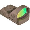 imageSig Sauer ROMEO1PRO 1x30mm 6 MOA Red Dot Sight  Compact Durable Aluminum CorrosionResistant Waterproof Open Reflex Sight with Protective ShroudFlat Dark Earth