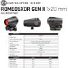 imageSig Sauer ROMEO5XDR 1x20mm Red Dot Sight Compact IPX7 Waterproof Rifle Shooting Sight 2 MOACircle Dot Dual Reticle 12 Illumination Settings