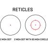 imageSig Sauer ROMEO5XDR 1x20mm Red Dot Sight Compact IPX7 Waterproof Rifle Shooting Sight 2 MOACircle Dot Dual Reticle 12 Illumination Settings