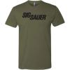 imageSig Sauer Mens Military Green TShirtLightweight Soft Casual Active Outdoor Everyday Shooting ShortSleeve Tee with LogoGreen