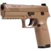 imageSig Sauer P320 CO2 SemiAuto Chambered in 177 Caliber 12 Gram 30 Round Blowback NextGeneration Pellet Gun Air PistolCoyote Tan