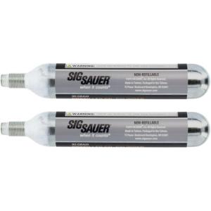 imageSIG SAUER Advanced Reliable NonRefillable AC902 Pellet Replacement CO2 90 Grams Airgun Cartridge Pack of 2