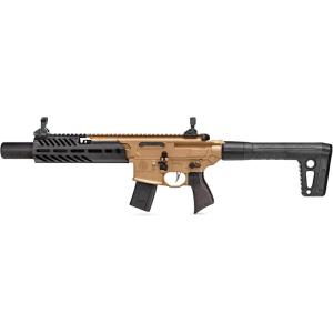 imageSIG SAUER MCX Rattler Canebrake 177 Caliber SemiAuto Pellet Air Rifle  Airgun with FlipUp Sights and 30Round Magazine for Shooting Training ampamp PracticeCO2 model