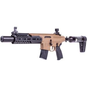imageSIG SAUER MCX Rattler Canebrake 177 Caliber SemiAuto Pellet Air Rifle  Airgun with FlipUp Sights and 30Round Magazine for Shooting Training ampamp PracticePCP model