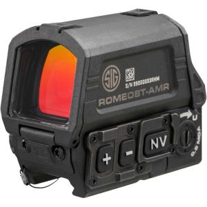 imageSIG SAUER ROMEO8TAMR Red Dot Sight SOR8T101  1x40mm QBCD 20 MSAR Reticle  UltraDurable Waterproof Tactical Optic for Rifle with Flip Covers MOTAC MILSTD810 ampamp 15 Brightness Settings