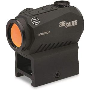 imageSIG SAUER Romeo5 1X20mm Tactical Hunting Shooting Durable Waterproof Fogproof Illuminated 2 MOA Red Dot Reticle Gun Sight  Picatinny Mount Included
