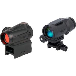 imageSIG SAUER RomeoMSR GEN II 1x20mm 2 MOA Red Dot Sight ampamp JULIET5MICRO 5x24mm Magnifier Combo Kit  Durable Waterproof Fogproof Rifle Shooting Optic Package