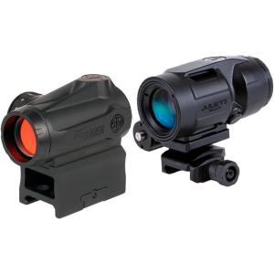 imageSIG SAUER RomeoMSR Gen II 1x20mm 2 MOA Red Dot Sight ampamp 3x22mm JULIET3Micro Magnifier Combo Kit  Durable Waterproof Adjustable Shooting Gun Optic Package