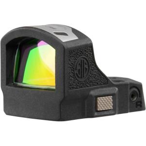 imageSIG SAUER RomeoRS Compact Reinforced Steel 8 Brightness Modes Gun Dot Sight with Aspherical Glass Lens  Compatible with Optic Ready P365  Red DotGreen Dot OptionsBlack Housing