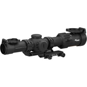 imageSIG SAUER TangoMSR LPVO 16x24mm Waterproof Fogproof Rugged Tactical Hunting Rifle Scope  Second Focal PlaneSFPF2  Includes AlphaMSR Aluminum Mount FlipBack Lens CoversFL6 Hellfire Illuminated Reticle  Black