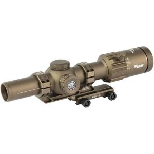 imageSIG SAUER TangoMSR LPVO 18x24mm 30mm Maintube SFP Riflescope  Shockproof Waterproof Fogproof Hunting Rifle Scope with Illuminated MSR BDC8 Reticle  Lens Covers ampamp Cantilever Mount IncludedTactical Riflescope Coyote Tan