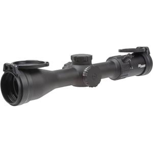 imageSIG SAUER WHISKEY4 312X44mm 30mm Tube SFP Durable Lightweight Precise Waterproof Black Hunting Riflescope FlipBack Caps ampamp Throw Lever IncludedQuadplex Reticle NonIlluminated