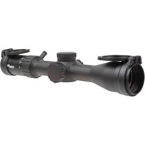 imageSIG SAUER WHISKEY4 312X44mm 30mm Tube SFP Durable Lightweight Precise Waterproof Black Hunting Riflescope FlipBack Caps ampamp Throw Lever IncludedQuadplex Reticle  Illuminated