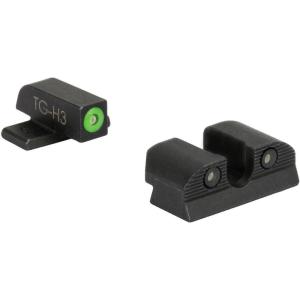 imageSIG SAUER XRAY3 Enhanced Visibility 3Dot Tritium DayNight Pistol Sights  HighContrast Green Front Sight ampamp BlackedOut Rear Sight Compatible with Sig Sauer PistolsRound Notch