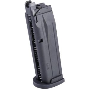 imageSig Sauer ProForce 21Round Airsoft Magazines Compatible with P320 M18 Air Guns  Green Gas Housing  Tan or Black Base PlateBlack Plate