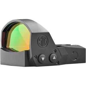 imageSig Sauer ROMEO1PRO 1x30mm 6 MOA Red Dot Sight  Compact Durable Aluminum CorrosionResistant Waterproof Open Reflex Sight with Protective ShroudBlack