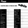 imageSIG SAUER EASY6BDX Riflescope with Integrated BDX Ballistic Data Xchange  Compact Lightweight Waterproof Rifle Scope for Hunting Shooting ampamp Tactical Engagements318x44mm