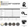 imageSIG SAUER JULIET3TAMR 3x22mm Tactical Magnifier  Compact FliptoSide Optic with PowerCam QR Mount  AMR Compatible  Waterproof Fogproof Lightweight Design for Red Dot Sights