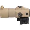 imageSIG SAUER JULIET4 4X Magnifier  Durable Compact Waterproof Adjustable Quick Release PowerCam  M1913 Picatinny Red Dot Sight MagnifierFlat Dark Earth
