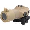 imageSIG SAUER JULIET4 4X Magnifier  Durable Compact Waterproof Adjustable Quick Release PowerCam  M1913 Picatinny Red Dot Sight MagnifierFlat Dark Earth