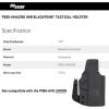 imageSIG SAUER P365 XMacro IWB BlackPoint Tactical RightLeft Hand Lightweight Durable Adjustable Concealed Carry Hip Handgun HolsterLeft