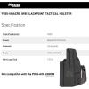 imageSIG SAUER P365 XMacro IWB BlackPoint Tactical RightLeft Hand Lightweight Durable Adjustable Concealed Carry Hip Handgun HolsterRight