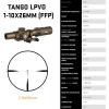 imageSIG SAUER TangoMSR LPVO 110x26mm 34mm Maintube FFP Hunting Riflescope  Shockproof Waterproof Fogproof Rifle Scope with Illuminated MSR BDC10 Reticle  Lens Covers ampamp Cantilever Mount IncludedCoyote Tan