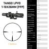 imageSIG SAUER TangoMSR LPVO 110x26mm 34mm Maintube FFP Hunting Riflescope  Shockproof Waterproof Fogproof Rifle Scope with Illuminated MSR BDC10 Reticle  Lens Covers ampamp Cantilever Mount IncludedBlack