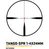 imageSIG SAUER TangoSPR LPVO 14x24mm 30mm Tube Second Focal PlaneSFPF2 Shockproof Waterproof Fogproof Tactical Scope Hellfire Illuminated FL4 Reticle FlipBack Caps Included SOTS41000