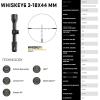 imageSIG SAUER WHISKEY6 318x44mm 30mm Maintube F2  Second Focal Plane Riflescope  Lightweight Durable Shockproof Waterproof Fogproof Rifle Scope for Hunting ampamp Shooting  Removable Throw Leaver IncludedMOA Milling Hunter 20 Reticle