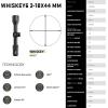 imageSIG SAUER WHISKEY6 318x44mm 30mm Maintube F2  Second Focal Plane Riflescope  Lightweight Durable Shockproof Waterproof Fogproof Rifle Scope for Hunting ampamp Shooting  Removable Throw Leaver IncludedQuadplex Reticle