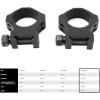 imageSig Sauer Alpha1 30mm Tactical Hunting Shooting Durable Aluminum Powder Coated Mounting Scope RingsExtraHigh 125