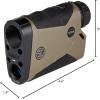 imageSig Sauer KILO5K 7 x 25 mm Tactical Hunting Durable High Accuracy 5000 Yards Reflective Range Digital Bluetooth Laser Monocular Rangefinder  Circle  Milling Grid Reticle